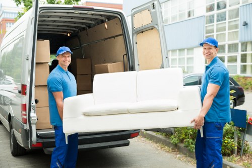 Office removals team preparing a business move in Whetstone