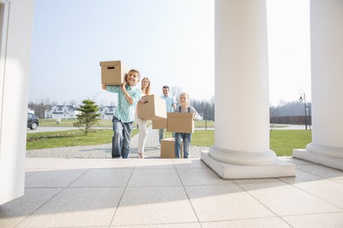 Careful packing and furniture handling during a local house move