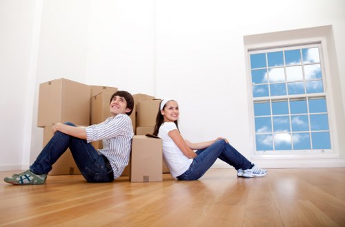 Packing household items for a house move in Whetstone
