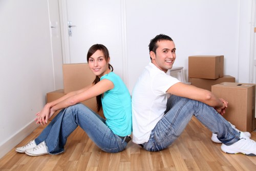 Boxes and household items arranged for a Whetstone home removal