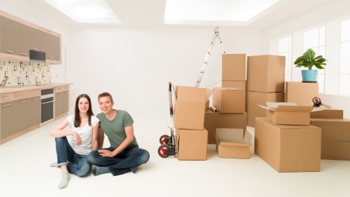 Moving day checklist and prepared boxes inside a Whetstone home